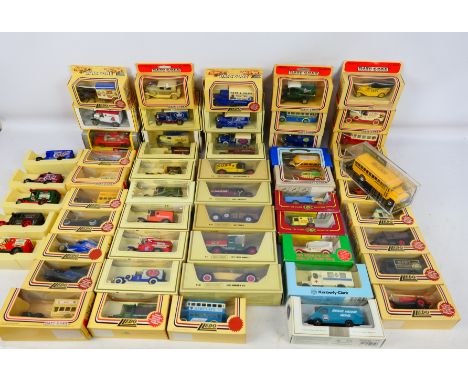 Lledo -Bburago - Other - Approximately 60, boxed diecast model vehicles mainly from Lledo. Lot includes Lledo PM15 Ford Trans