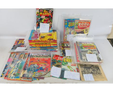 DC Comics - Marvel - Other - A group of 38 Silver and Bronze Age comics including some key issues, together with a quantity o