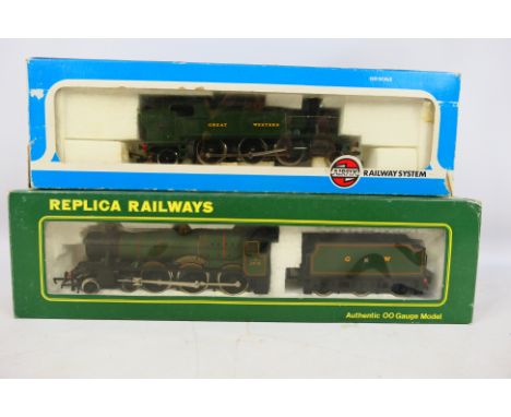 Airfix - Replica Railways - Two boxed OO gauge steam locomotives. Lot consists of Replica Railways #11151 Modified Hall Class