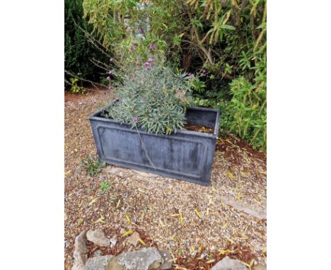 A Chelsea Trough Lead Effect Robust, Lightweight And Frost Proof Construction From Durable Plastic Trough Planter 98 x 44 x 4