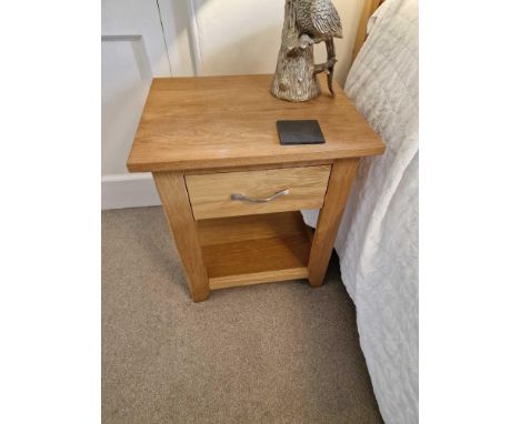 A Pair Of Bedside Tables Light Oak Finished With A Satin VarnishÃ‚&nbsp;Highlights The Natural Grain Of The Woods Clean Lines