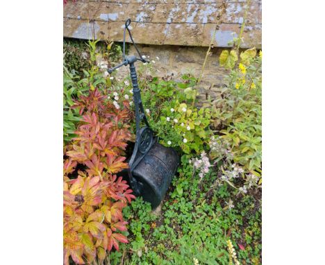 A Vintage Cast Iron Grass Roller