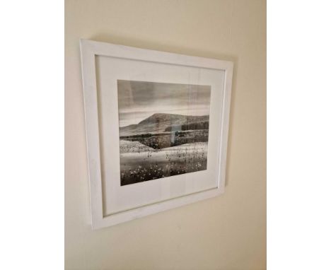 Gillian Allard Framed Print Distant Hill And Reflection Signed Verso In A White Wood Frame 48 x  49cm Gillian Allard (British