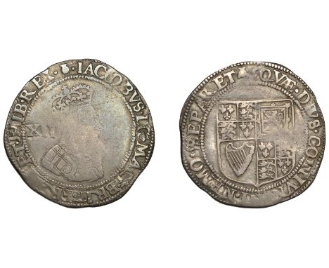 James VI (1567-1625), After Accession, Ninth coinage, Twelve Shillings, mm. thistle-head, reads fran et hib rex, rev. Scottis