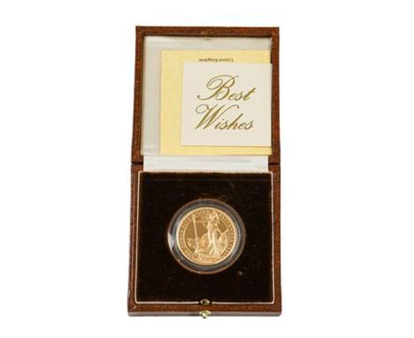 Elizabeth II, Gold Proof Britannia £100 1987, containing 1oz fine gold, obv. Maklouf portrait of the Queen, rev. standing fig