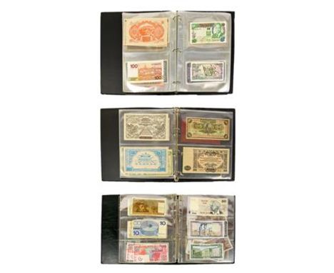 A Collection of Approximately 250 Foreign Banknotes, wide range of denominations &amp; countries including Rhodesia, Netherla