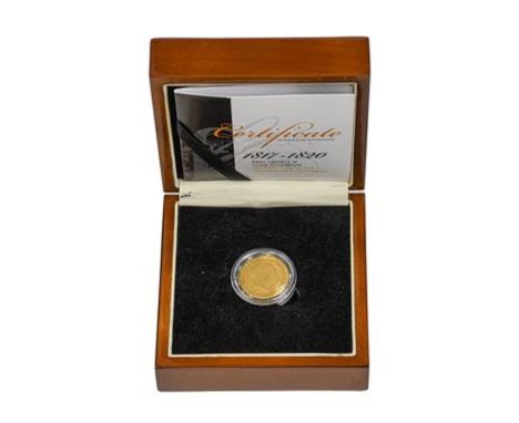 George III Sovereign 1820, open 2 variety, obv. laureate head of George III, rev. HONI SOIT QUI MAL Y PENSE around Pistrucci 