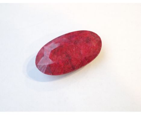 LARGE LOOSE OVAL CUT RUBY
approximately 72cts