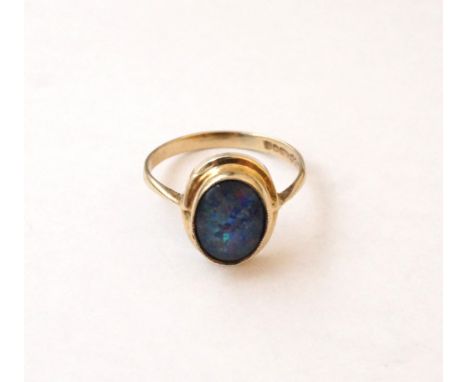 OPAL DRESS RING
on nine carat gold shank, ring size N-O