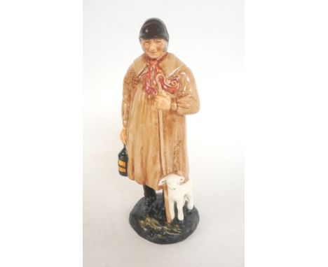 ROYAL DOULTON FIGURINE OF THE SHEPHERD
HN1975, standing in his smock holding a lamp and crook, with a lamb by his side, 22.4c