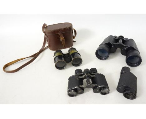 PAIR OF VINTAGE FIELD GLASSES
with leather case, pair of 8x25 binoculars by 'G.F.Smith & Son Ltd., Scarborough', pair of Harm