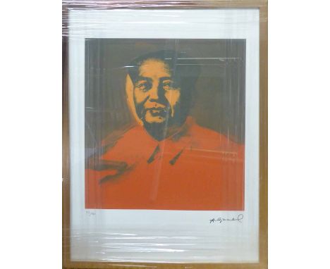 ANDY WARHOL 'Mao Tze Tung', lithograph, with Leo Castelli blue stamps verso, and George Israli embossing lower left, from an 