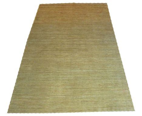 FINE CONTEMPORARY AFGHAN CARPET, 295cm x 193cm, with a striped old gold field.