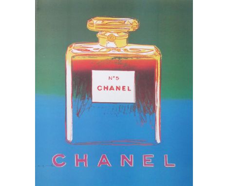 AFTER ANDY WARHOL, 'Chanel green/blue' lithograph 73cm H x 56cm framed, signed in the stone.