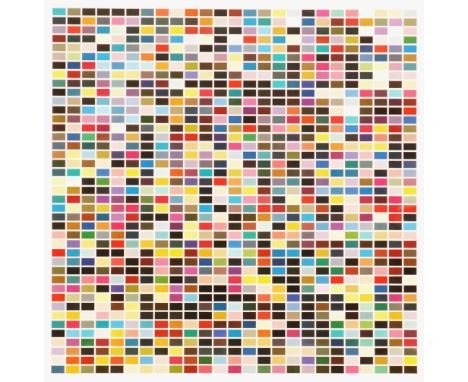 GERHARD RICHTER (German, b.1932), '1025 Colours', off-set lithograph, 116.5cm x 117.5cm, framed.
