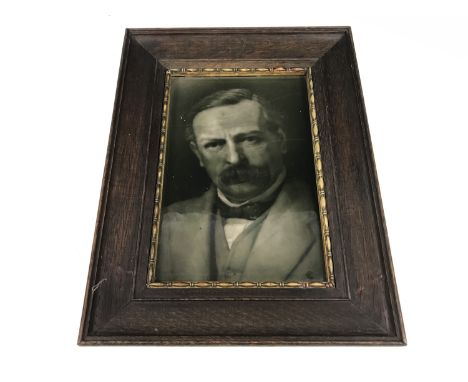 A J. H. Barratt & Co portrait tile of David Lloyd George, Prime Minister 1916-1922, designed by George Cartlidge, after a pho