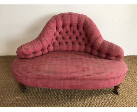 A Victorian conversation of tete-a-tete sofa