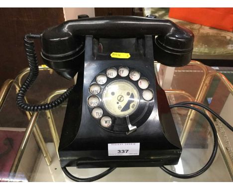 1950s black Bakelite telephone Model 332L
