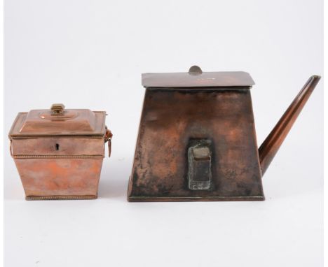 Copper pans, tea caddy, horse brasses, kettle, and other metalware (three boxes).