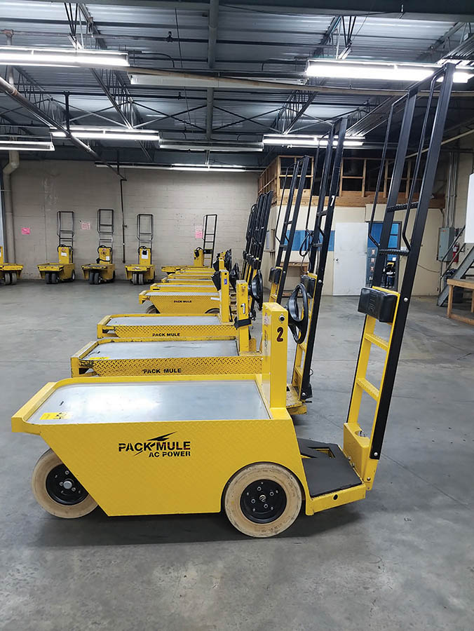 2018 WESLEY INT. PACK MULE AC POWER STOCK CHASER CART, MODEL SC775