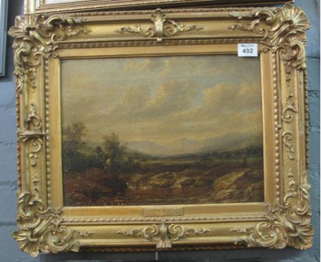 R Bridgehouse (British 19th Century), 'trout stream', oils on canvas. 29 x 39cm approx, gilt gesso frame. (B.P. 24% incl. VAT
