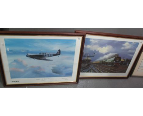 After Barry G Price, steam locomotive study entitled 'Golden Arrow', limited edition coloured print, signed in pencil by the 