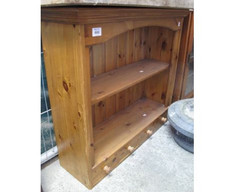 Modern pine wall kitchen rack with spice drawers. (B.P. 24% incl. VAT)