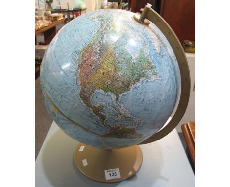 Phillips 'True to Life' 12" Challenge school type globe.(B.P. 24% incl. VAT) CONDITION REPORT: Some rips and wear to the card