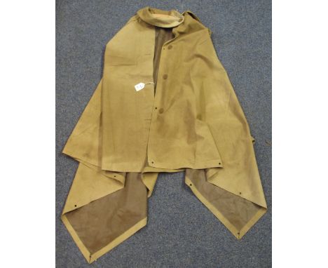 A men's British military canvas cape named to a serviceman in the Royal Army Medical Corps. (B.P. 24% incl. VAT)