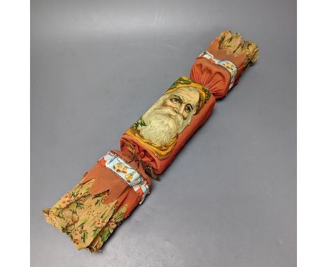 A boxed novelty oversized Christmas cracker, first half 20th century, 50cm