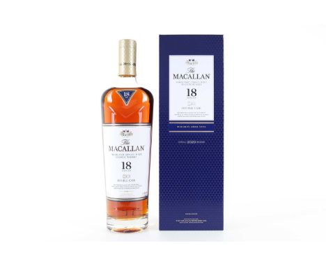 MACALLAN 18 YEAR OLD DOUBLE CASK 2020 RELEASE SPEYSIDE SINGLE MALT  43% ABV / 70cl  There are few distilleries in the world q