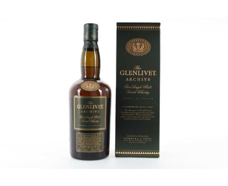 GLENLIVET ARCHIVE SPEYSIDE SINGLE MALT  43% ABV / 70cl  One of the very first distilleries in Scotland to be granted an offic