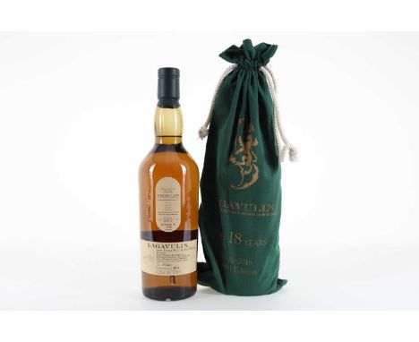 LAGAVULIN 18 YEAR OLD FEIS ILE 2018 ISLAY SINGLE MALT  Matured in refill American Oak Hogsheads, rejuvenated American Oak Hog