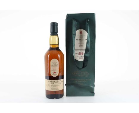 LAGAVULIN 19 YEAR OLD FEIS ILE 2019 ISLAY SINGLE MALT  Matured in Sherry treated American Oak.Bottle Number: 66253.8% ABV / 7