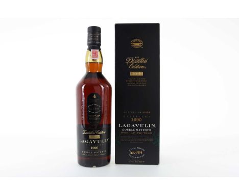 LAGAVULIN 1990 DISTILLERS EDITION ISLAY SINGLE MALT  Distilled: 1990Bottled: 2006Double matured in Pedro Ximenez wood43% ABV 