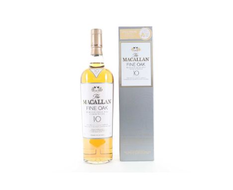 MACALLAN 10 YEAR OLD FINE OAK SPEYSIDE SINGLE MALT  40% ABV / 70cl  There are few distilleries in the world quite so revered 