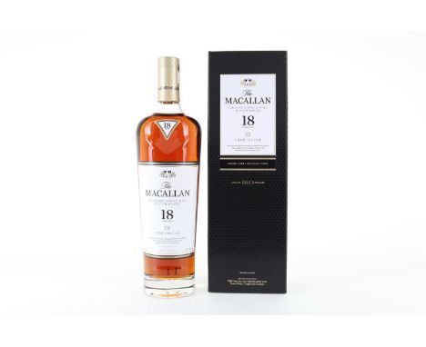 MACALLAN 18 YEAR OLD SHERRY OAK 2023 RELEASE SPEYSIDE SINGLE MALT  43% ABV / 70cl  There are few distilleries in the world qu