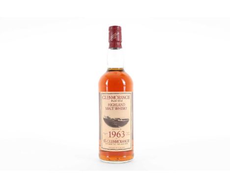 GLENMORANGIE 1963 VINTAGE 75CL HIGHLAND SINGLE MALT  Finished in Oloroso casks.43% ABV / 75cl  Famous for their unique stills