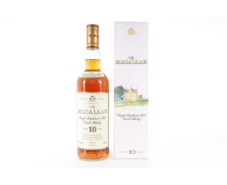 MACALLAN 10 YEAR OLD 1990S SPEYSIDE SINGLE MALT  40% ABV / 70cl  There are few distilleries in the world quite so revered as 