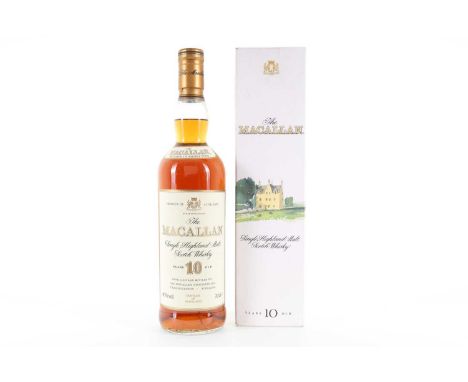 MACALLAN 10 YEAR OLD 1990S SPEYSIDE SINGLE MALT  40% ABV / 70cl  There are few distilleries in the world quite so revered as 