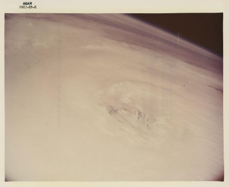 NASAFirst photograph from space taken from an orbiting spacecraft; a view of a thunderstorm September 1961Vintage chromogenic