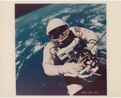 James McDivittEd White performs the first American spacewalk, shown here over Hawaii3 June 1965Vintage chromogenic print on f