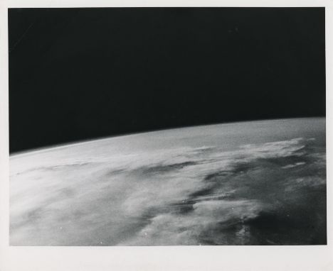 John GlennThe first human-taken photograph from space,  a view of Earth's horizon over the Pacific Ocean20 February 1962Vinta