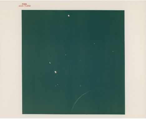 Stuart RoosaThe Moon seen in a slender crescent from the approaching spacecraft31 January - 9 February 1971Vintage chromogeni