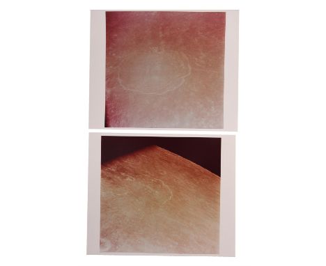 Buzz AldrinCrater King, lunar farside. Two very rare frames from magazine 36/N, taken with the 80mm lens 16-24 July 1969Two v