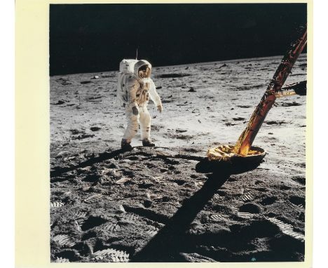 Neil ArmstrongBuzz Aldrin walks on the lunar surface20 July 1969Vintage chromogenic print on fibre-based Kodak paper, 23 x 20