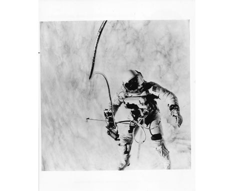 James McDivittEd White performs the first American EVA above the cloudy skies of the Pacific Ocean3 June 1965 Vintage gelatin