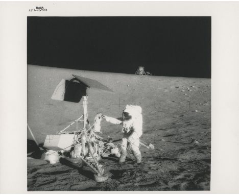 Alan BeanPeter Conrad at the Surveyor III robotic probe20 November 1969 Vintage gelatin silver print on heavy stock fiber-bas