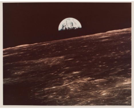 Eugene CernanEarth rising over Mare Smythii23-24 May 1969Vintage chromogenic print on resin-coated paper, 20.5 x 25.2 cm (8 x