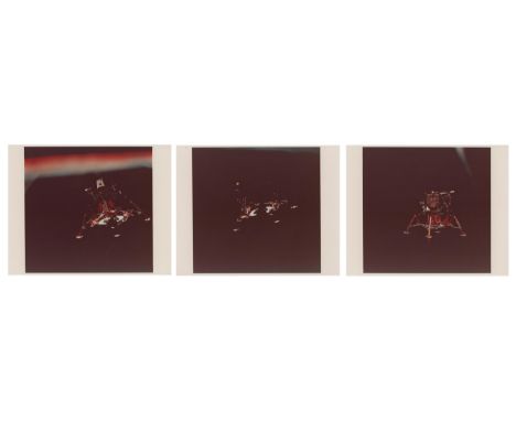 Michael CollinsView of the separation of the Lunar Module from the Command Module, as photographed from the Command Module ah